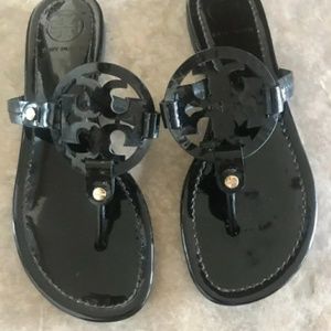 Tory Burch Shoes - Tory Burch Miller Sandals Patent Leather Black Tory Burch Shoes - Tory Burch Miller Sandals Patent Leather Black